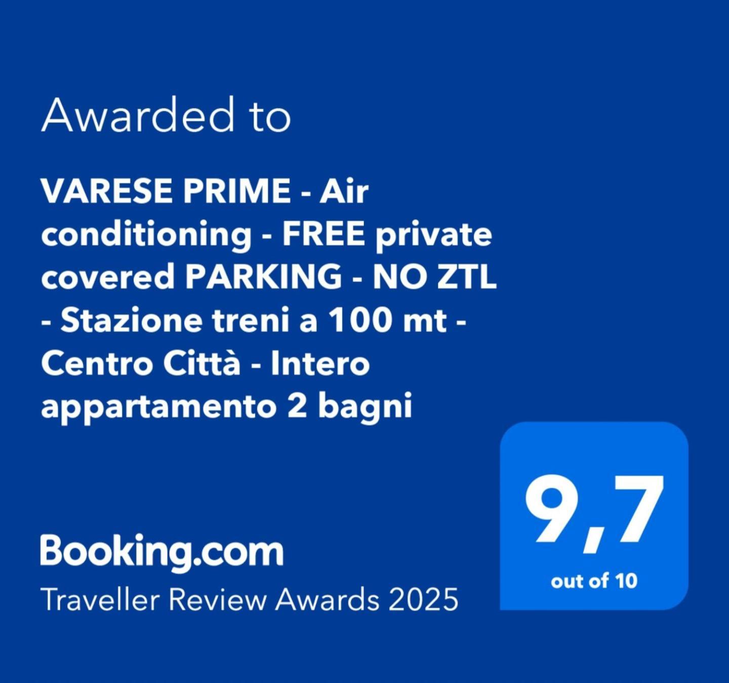 Varese Prime - Air Conditioning - Free Private Covered Parking - No Ztl - Stazione Treni A 100 Mt - Teatro A 150 Mt - Centro Citta - Intero Appartamento 2 Bagni Exteriér fotografie